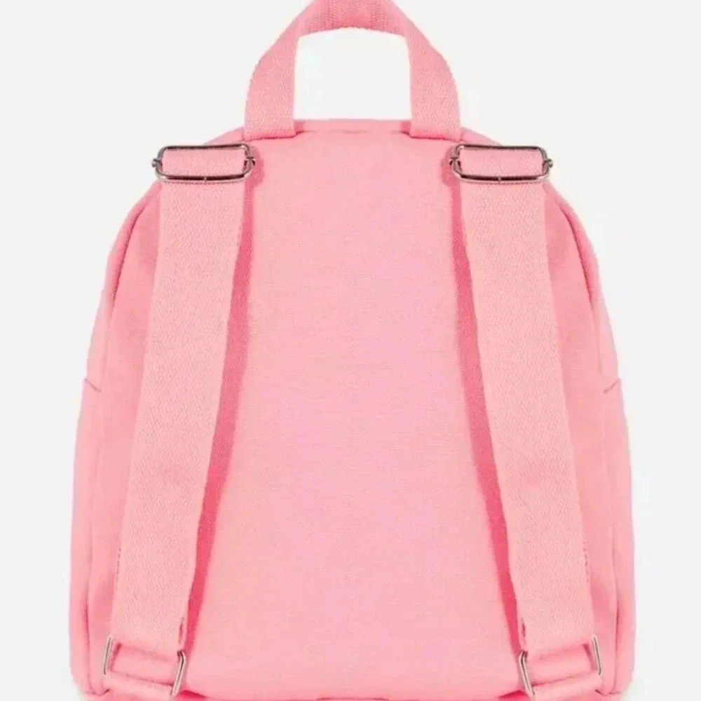 Sanrio Hello Kitty Pink Small Cotton Canvas Backpack - Picture 3 of 4